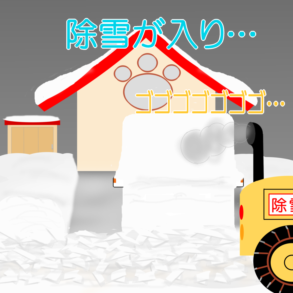 「なまねご」のワンポイント方言-冬の税金を置いていかれたレオ君