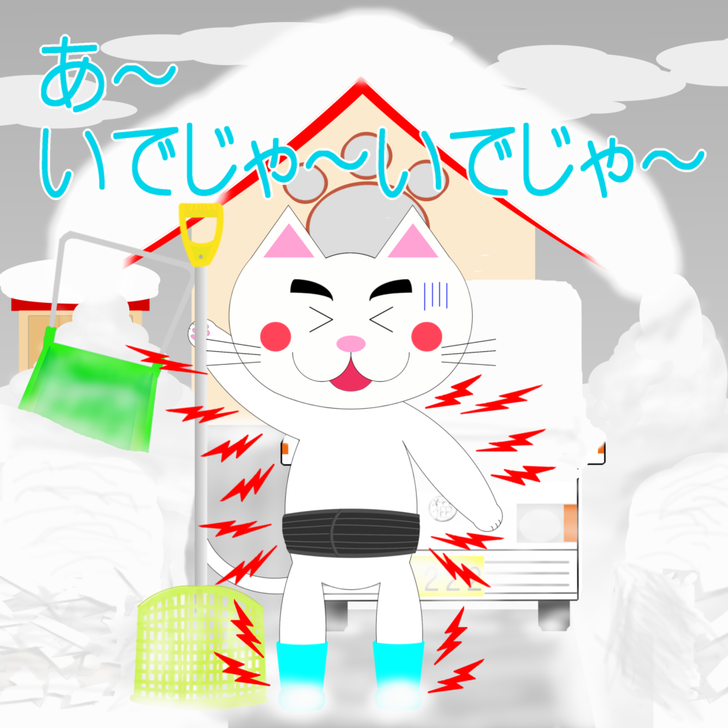 「なまねご」のワンポイント方言-体中痛いレオ