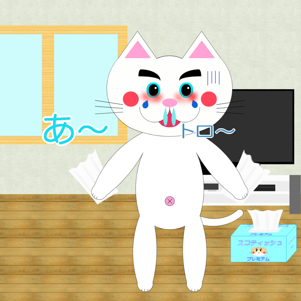 「なまねご」のワンポイント方言-花粉症がつらいレオ君